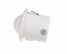 Czujnik ruchu PIR 360°, Un=230V AC, P=300W, montaż sufitowy, biały - F&F - DR-07