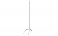 IGLICA GĄSIOROWA L-1500 PODWÓJNA ALUMINIOWA - ELKO-BIS - 97101509