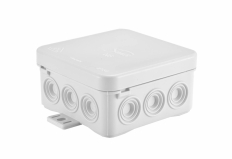 PUSZKA N5W NAŚCIENNA DŁAWNICOWANA 74X74X39MM SERIA FASTBOX IP 54 ŚNIEŻNO-BIAŁY - SIMET - 83005006