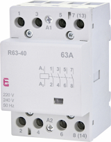 STYCZNIK MODUŁOWY 63A 4 STYKI ZWIERNE (3 MOD. 4 BIEG.) R 63-40 230V - ETI - 002463450