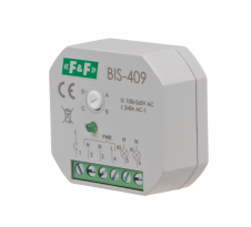 Przekaźnik bistabilny, 4 funkcyjny, podtynkowy, dwa obwody sterowania - F&F - BIS-409