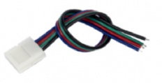 SZYBKOZŁĄCZKA DO TAŚM LED RGB 10MM TAŚMA ZASILACZ SDLC-10RGBKS-ZP - POLTRONIC - PG007929