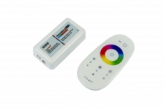 STEROWNIK RADIOWY + PILOT DO TAŚM LED RGB 18A. - POLTRONIC - PD015399