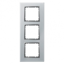 RAMKA POTRÓJNA SZKLANA ALUMINIOWY B.7 - HAGER - 10136414