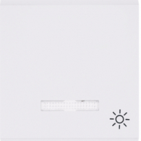 KLAWISZ KONTROLNY Z SYMBOLEM „ŚWIATŁO" BIAŁY LUMINA 2 - HAGER - WL6120