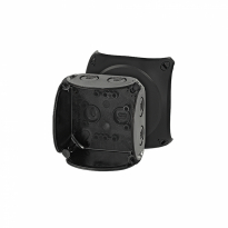 PUSZKA NATYNK 93X93X62 IP66 IP67 CZARNY BEZ ZACISKÓW KF 0200 B - HENSEL - 62000042