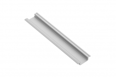PROFIL ALUMINIOWY PODTYNKOWY DO TAŚM LED Z KOŁNIERZEM 15,25x6,25 2MB GLAX SILVER 2 M - GTV - PA-GLAX-AL