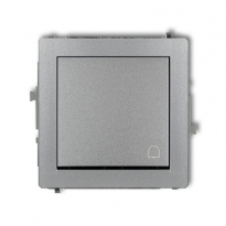 DECO SREBRNY METALIC PRZYCISK DZWONEK 7DWP-4 - KARLIK - 7DWP-4
