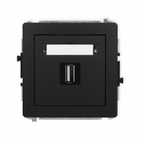 DECO METALIC GNIAZDO USB-1 12DGUSB-1 - KARLIK - 12DGUSB-1