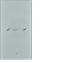SENSOR DOTYKOWY POJEDYNCZY KONFIGUROWALNY SZKŁO ALU KNX TS - HAGER - 75141134