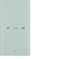 SENSOR SZKLANY DOTYKOWY POJEDYNCZY KONFIGUROWALNY SZKŁO BIAŁE TS - HAGER - 75141930