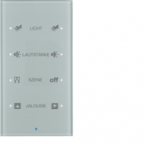 SENSOR SZKLANY DOTYKOWY POCZWÓRNY KONFIGUROWALNY SZKŁO ALU TS  - HAGER - 75144134