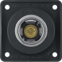 GNIAZDO ZASILANIA 12 V MECHANIZM CZARNY MAT INTEGRO FLOW  - HAGER - 845712503