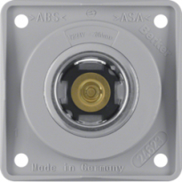 GNIAZDO ZASILANIA 12 V MECHANIZM SZARY POŁYSK INTEGRO FLOW  - HAGER - 845712507
