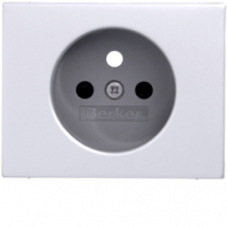 ELEMENT CENTRALNY DO GNIAZDA Z UZIEMIENIEM Z PRZYSŁONAMI ALUMINIUM K.5 - HAGER - 3965757003