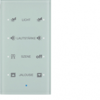 SENSOR SZKLANY DOTYKOWY POCZWÓRNY KONFIGUROWALNY SZKŁO BIAŁE TS - HAGER - 75144930