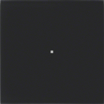 PRZYCISK POJEDYNCZY STANDARD SZKŁO CZARNE B.IQ  - HAGER - 75161092