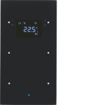 SENSOR PODWÓJNY Z RTR SZKŁO CZARNY TS SENSOR KNX - HAGER - 75642035