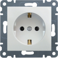 GNIAZDO SCHUKO BIAŁY LUMINA 2 - HAGER - WL1050