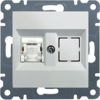 GNIAZDO 1XRJ45 KAT.6 FTP BIAŁY LUMINA 2 - HAGER - WL2170