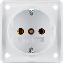 GNIAZDO POJEDYNCZE BEZ UZIEMIENIA 2P SCHUKO ZACISKI ŚRUBOWE 16A 250V IP44 BIAŁY MAT INTEGRO FLOW - HAGER - 941852502