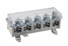 ODGAŁĘŹNIK INSTALACYJNY 5-TOROWY 5X35MM2+5X4X16MM2 NA TS35 Z POKRYWĄ SZARY LZ 5*35/16 WYK,21P - SIMET - 84035002