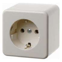 GNIAZDO SCHUKO N/T KREMOWY - HAGER - 470040