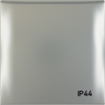 RAMKA Z POKRYWĄ Z NADRUKIEM "IP44" CHROM MAT LAKIEROWANY INTEGRO FLOW - HAGER - 918282568