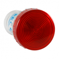 LAMPKA KOMPAKTOWA CZERWONA 230V BA9S Z LED 230V NA PRĄD ZMIENNY BA9S - SPAMEL - PK22-LC-230-LED\AC