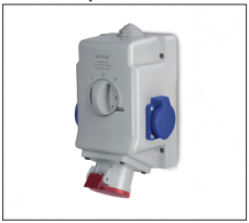 ZESTAW INSTALACYJNY 16A 400V 3P+Z+N 230V WYŁ. L-O-P - SCAME - 513.1657-1FNR