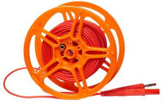 PRZEWÓD 20MB CZERWONY NA SZPULI ZAKOŃCZONY WTYKAMI BANANOWYMI - SONEL - WAPRZ020REBBSZ