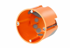 PUSZKA DO PUSTYCH ŚCIAN FI60MM, Z MEMBRANAMI PRZEBICIOWYMI 20MM, GŁĘBOKA /POMARAŃCZOWY E3700. - SIMET - 83192088
