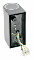 KINKIET DWUKIERUNKOWY GU10 MAX. 2X35W IP54 AC 220-240V 50/60HZ CZARNA TIAGO - GTV - LD-TIAGOGU10D-20