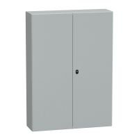 DRZWI GŁADKIE H1400XW1000XD300 + PŁYTA MONTAŻOWA SPACIAL S3D. - SCHNEIDER ELECTRIC - NSYS3D141030DP
