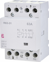 STYCZNIK MODUŁOWY 63A 3 STYKI ZWIERNE I 1 ROZWIERNE (3 MOD. 4 BIEG.) R 63-31 230V - ETI - 002463460