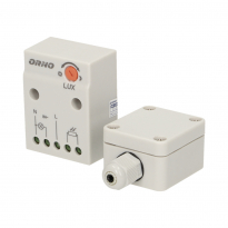 CZUJNIK ZMIERZCHOWY Z ZEWNĘTRZNĄ SONDĄ W PUSZCE, 2-100 LUX. - ORNO - OR-CR-232