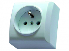 GNIAZDKO 230V Z ZESTAWEM MONTAŻOWYM EGN-1BZ/00 - ETI - 001101358