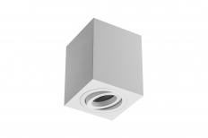 OPRAWA SUFITOWA MAX 50W 90X90X115MM, IP20 KWADRATOWA BIAŁA ALUMINIUM SENSA. - GTV - OS-SEN5097KWB-10