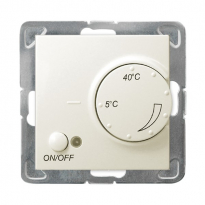 REGULATOR TEMPERATURY Z CZUJNIKIEMNAPOWIETRZNYM ECRU IMPRESJA. - OSPEL - RTP-1YN/m/27