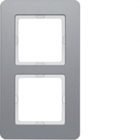 RAMKA PODWÓJNA, ALUMINIUM Q.7 . - HAGER - 10126074