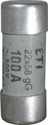 WKŁADKA TOPIKOWA CYLINDRYCZNA Z WYBIJAKIEM CH22X58/P AM 63A/690V - ETI - 006711051