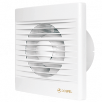 WENTYLATOR ŚCIENNY Z PRZEPUSTNICĄ 158X158X56MM  FI 100 15W  BIAŁY STYL 100 S-P - DOSPEL SPÓŁKA AKCYJNA - 007-0001P