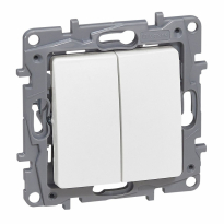 ŁĄCZNIK SCHODOWY 10AX + PRZYC 6A BIAŁY NILOE2 - LEGRAND - 764509