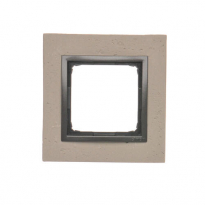 Ramka 1-krotna Nature-Beton, FUNDA MENTE, IP20/IP44* (*IP44-należy zastosować uszczelkę ramki DUN1) - KONTAKT SIMON - DRN1/93