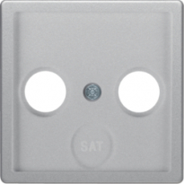 ELEMENT CENTRALNY DO GNIAZDA ANTENOWEGO 2- I 3-WYJŚCIOWEGO ALUMINIUM AKSAMIT LAKIEROWANY Q.1/Q.3 - HAGER - 12036084