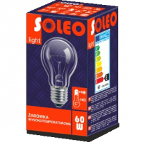 ŻARÓWKA WYSOKOTEMPERATUROWA E27 A55 25W SOLEO - HELIOS żarówki - WST-2632