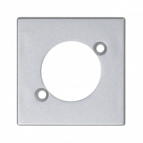 Płytka K45 do gniazd XLR (NEUTRIK); aluminium - KONTAKT SIMON - K122/8