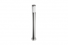 OPRAWA OGRODOWA E27, MAX.40W, IP54, AC220-240V, 50-60HZ, SŁUPEK, INOX MILAN-P 100. - GTV - OS-MILA10P-00