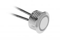 WŁĄCZNIK DOTYKOWY ŚCIEMNIALNY 12V DC, MAX.20W, PRZEWÓD 1500MM, CHROM. - GTV - AE-WBEZD-NB
