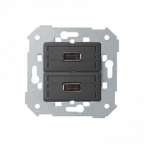 Gniazdo 2xUSB (2.0) typ A, żeńskie - KONTAKT SIMON - 7501090-039